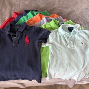 8 Polo Ralph Lauren Boys Collared Shirts - 4/4T - Very Gently Worn